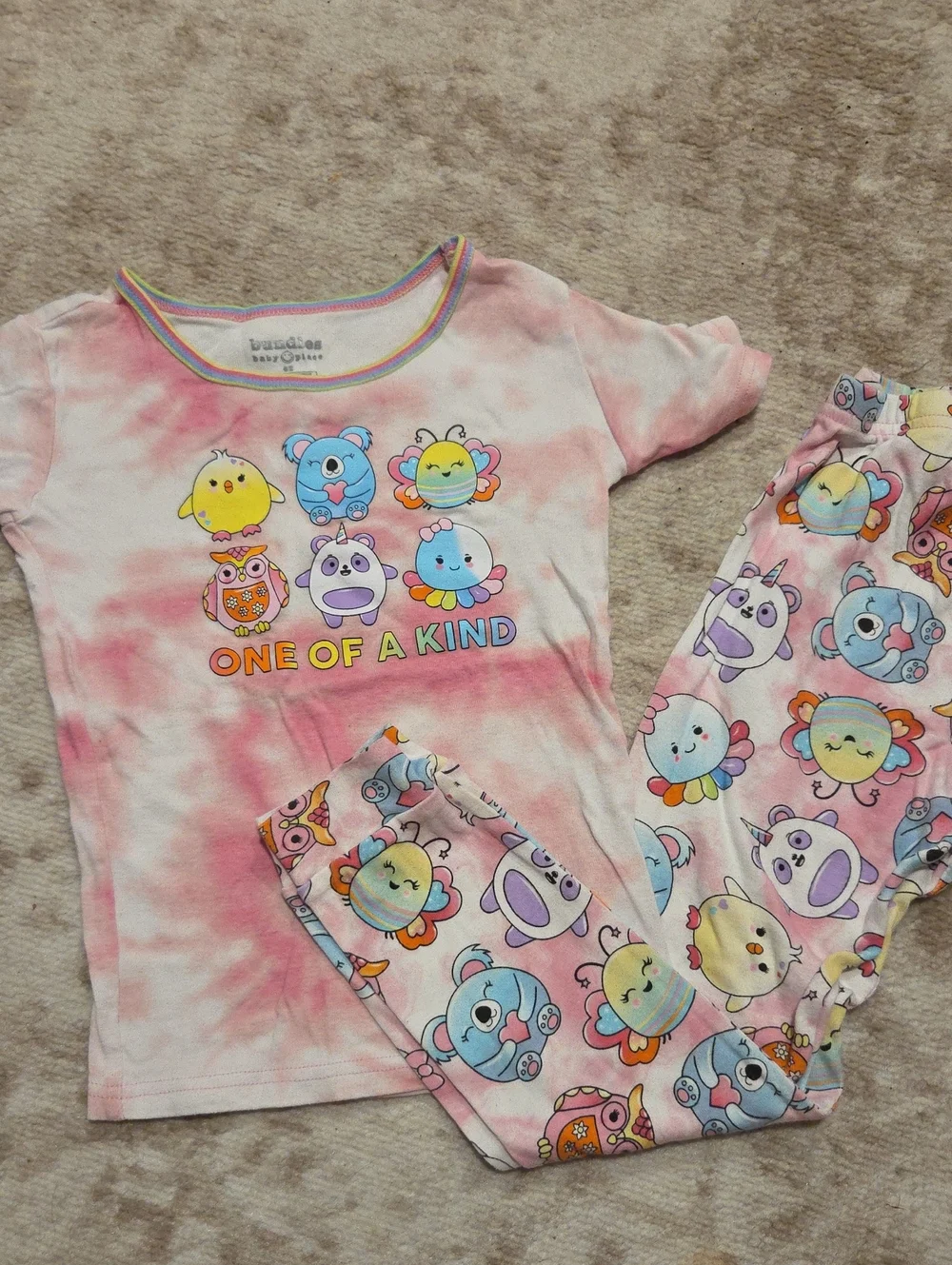Children's Place Pink Tie-Dye Kids Pajama Set